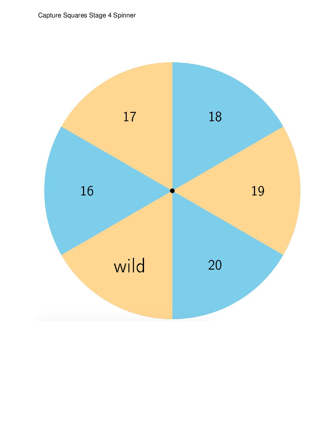 Center Capture Squares 1 3 Stage 4 Subtract Within 20 Capture Squares Stage 4 Spinner