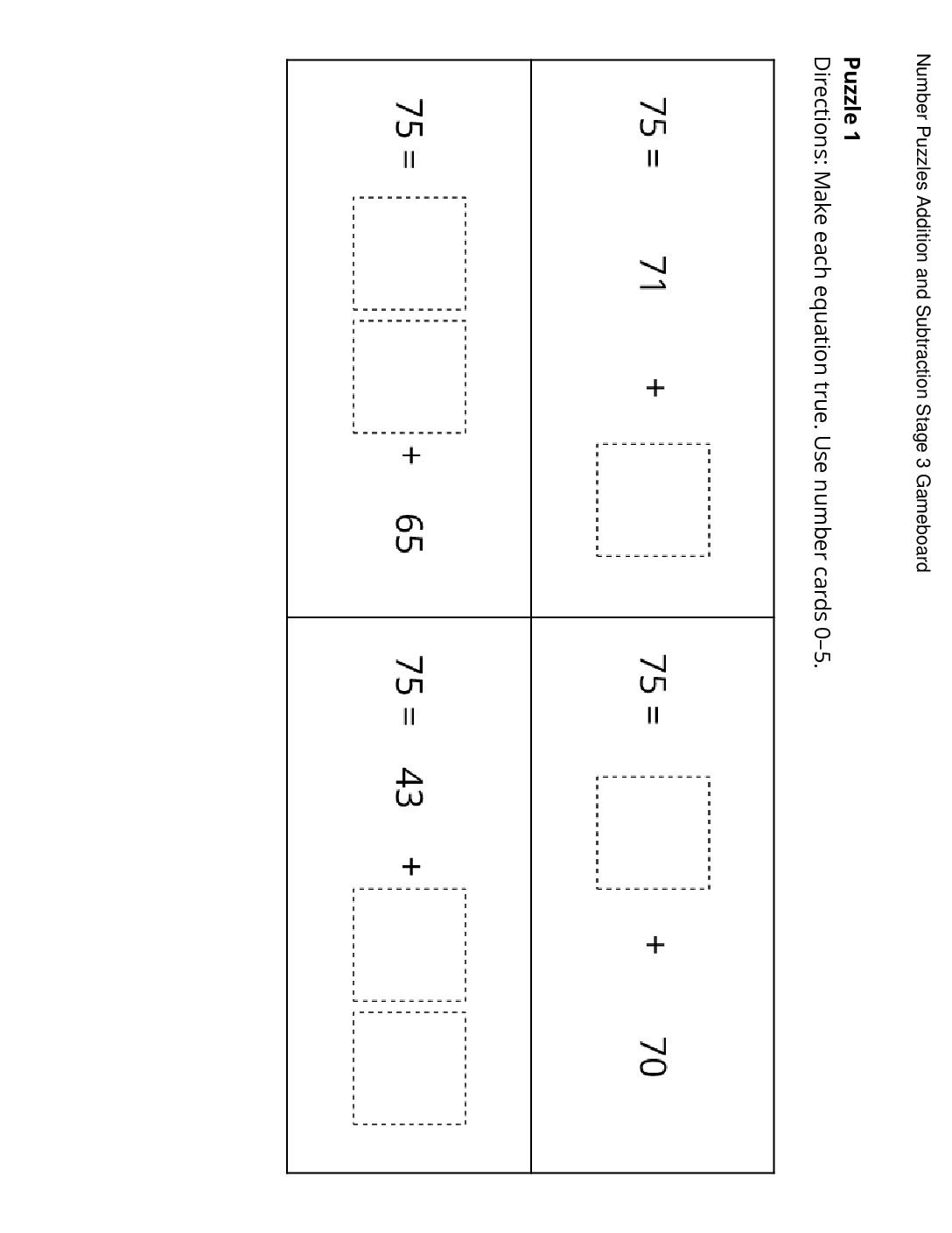 Center-Number-Puzzles-Addition-And-Subtraction-1-4-Stage-3-Within-100-Without-Composing-Number-Puzzles-Addition-And-Subtraction-Stage-3-Gameboard