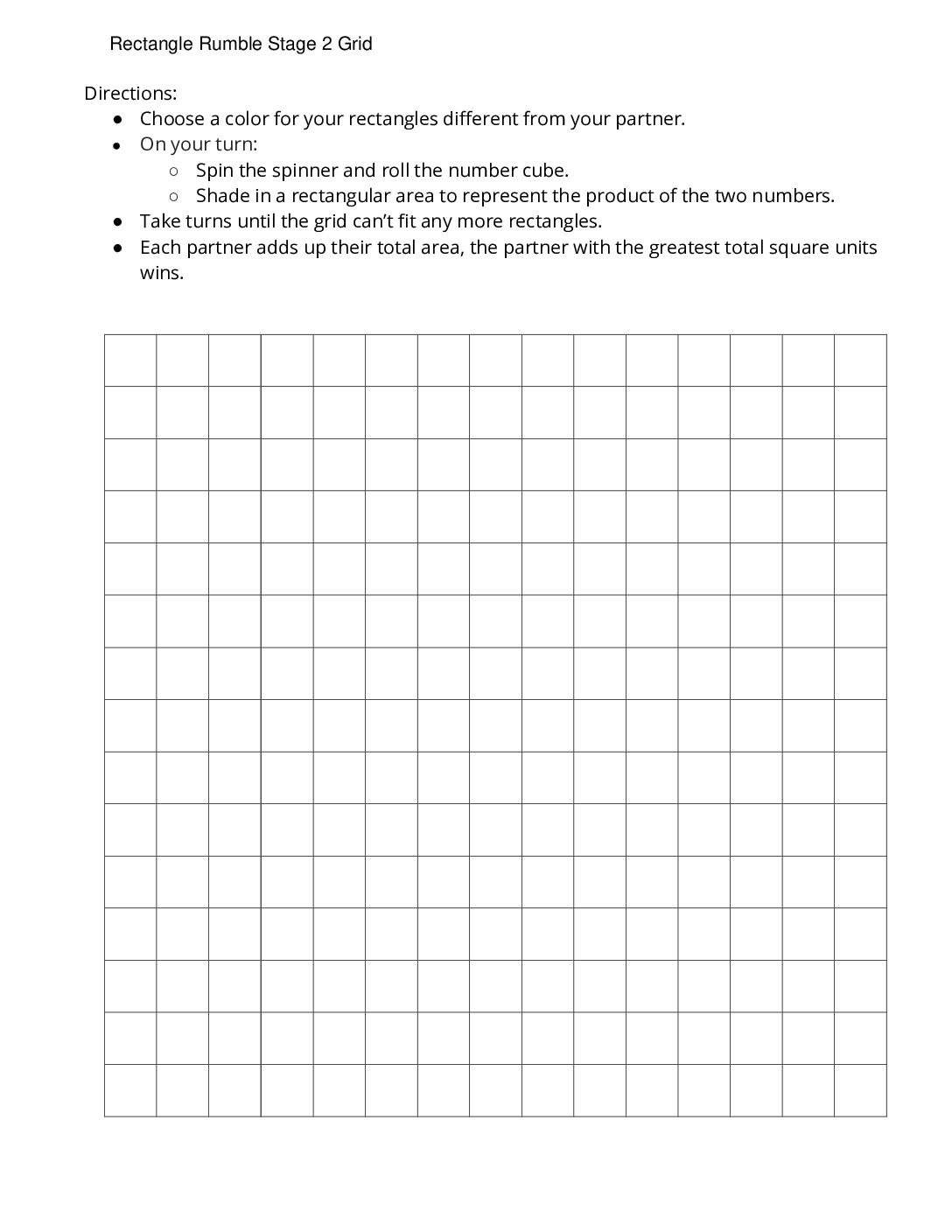 Center Rectangle Rumble 3 5 Stage 2 Factors 1 5 Rectangle Rumble Stage 2 Grid