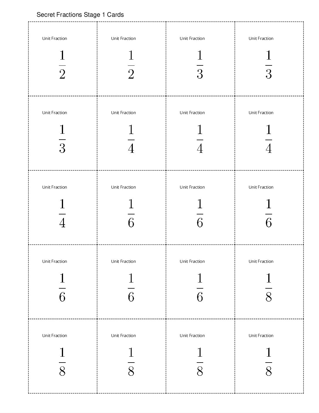 Center-Secret-Fraction-3-Stage-1-Building-Non-Unit-Fractions-Secret-Fractions-Stage-1-Cards