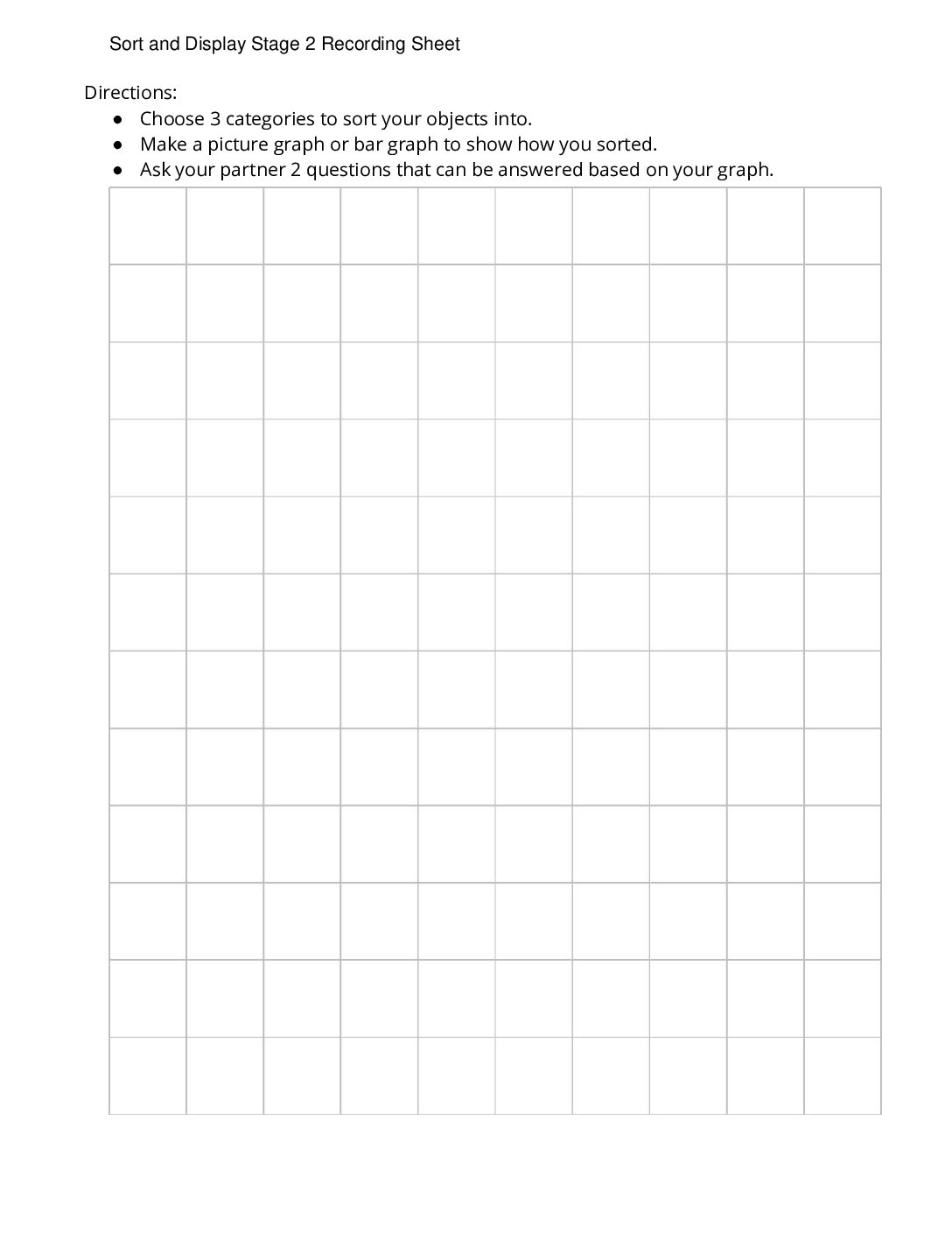 Center-Sort-And-Display-1-3-Stage-2-Picture-Or-Bar-Graphs-Sort-And-Display-Stage-2-Recording-Sheet