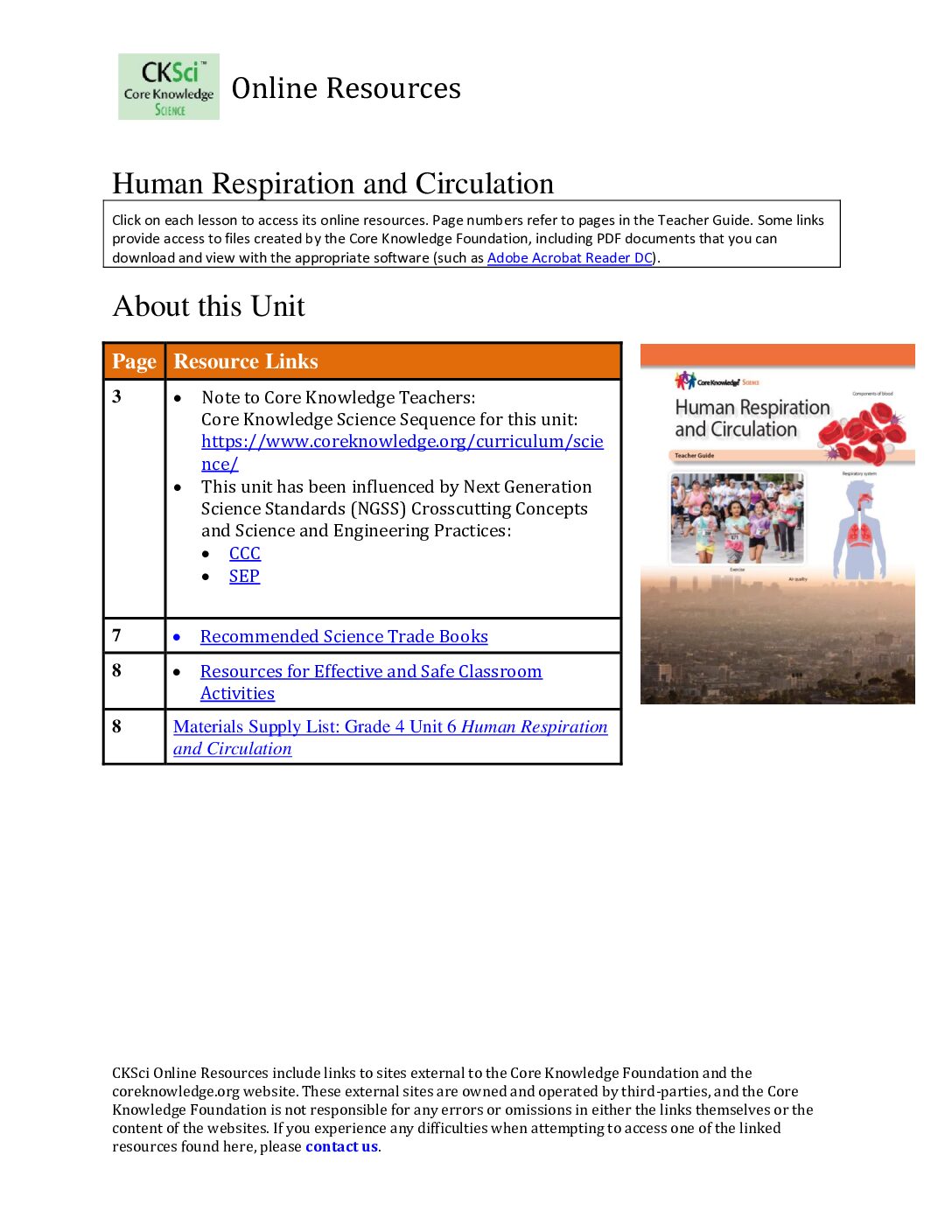 Cksci G4U6 Online Resources
