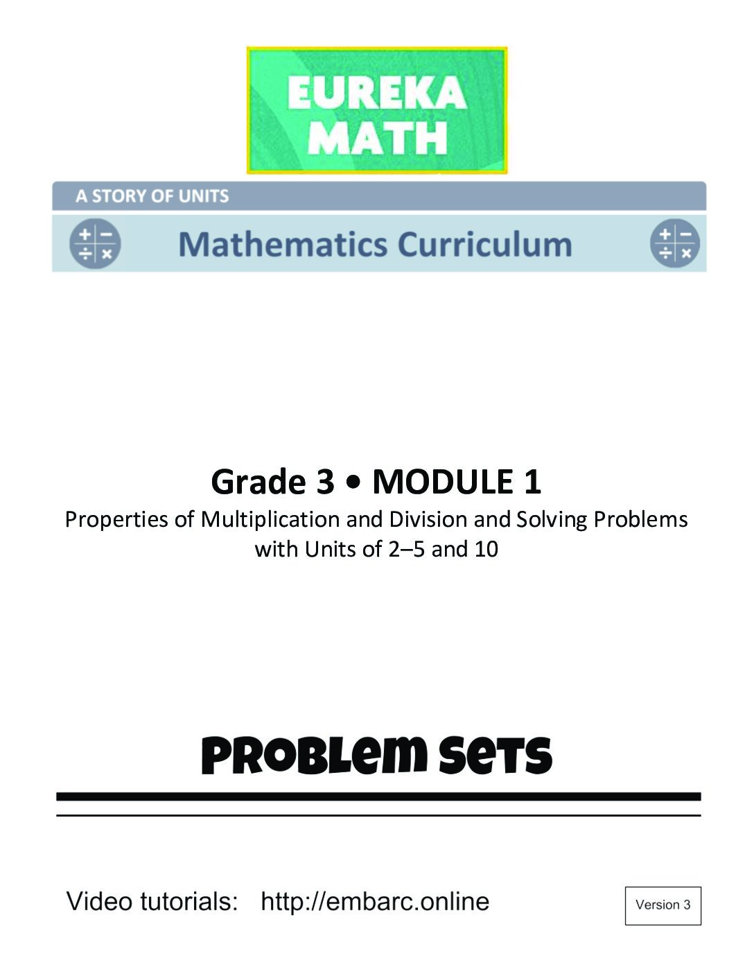 G3 M1 Student Problem Sets