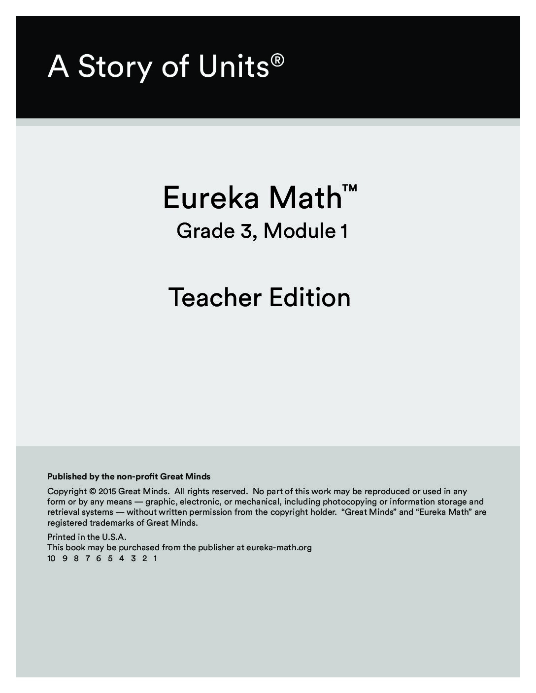 G3 M1 V3 1 3 0W Teacher Edition