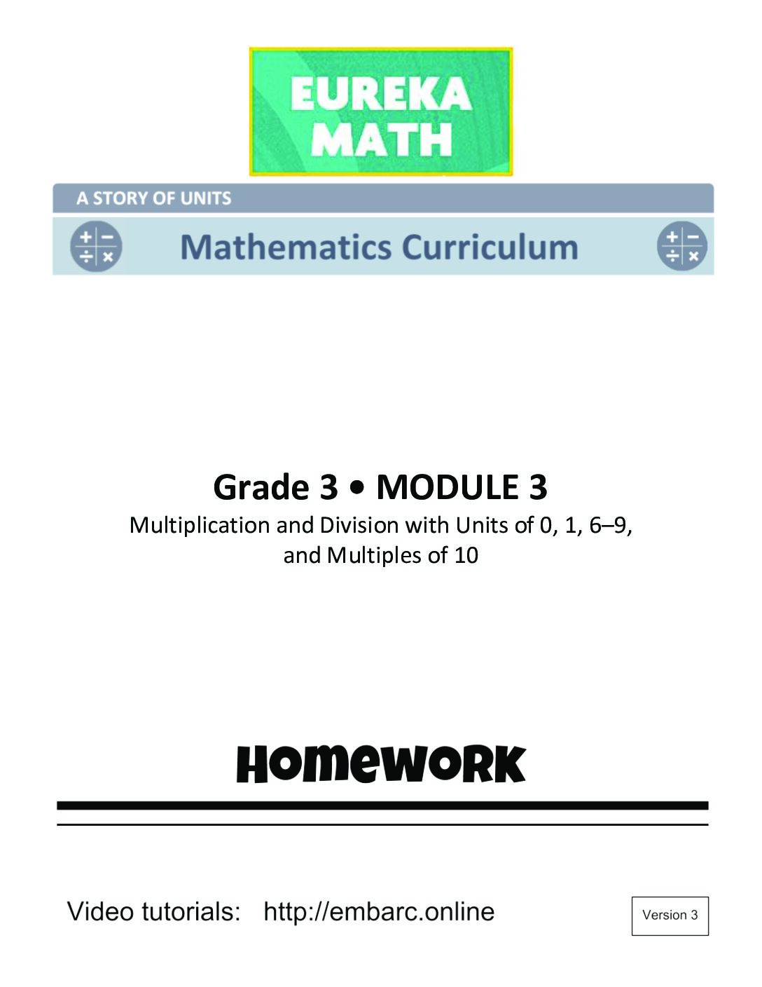 G3 M3 Student Homework