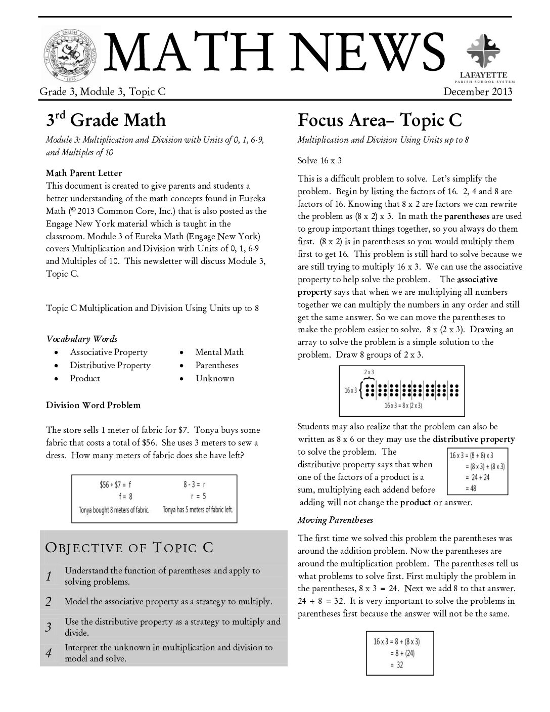 G3 M3 Tc V1 Newsletter
