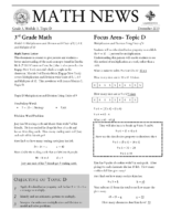 G3 M3 Td V1 Newsletter