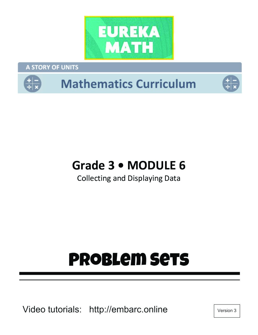 G3 M6 Student Problem Sets