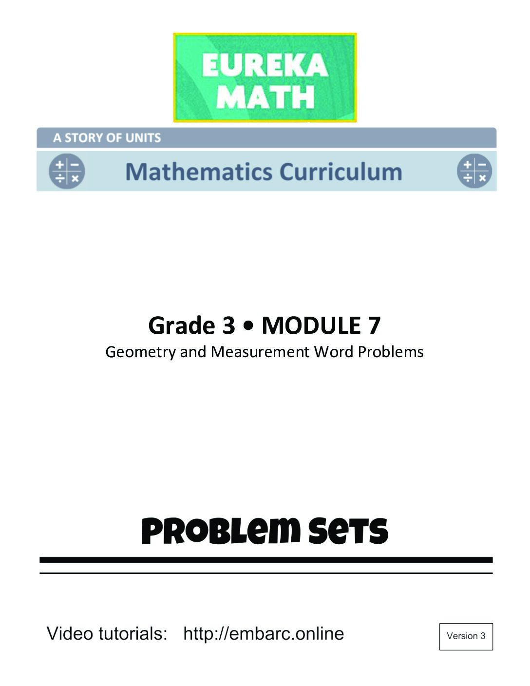 G3 M7 Student Problem Sets