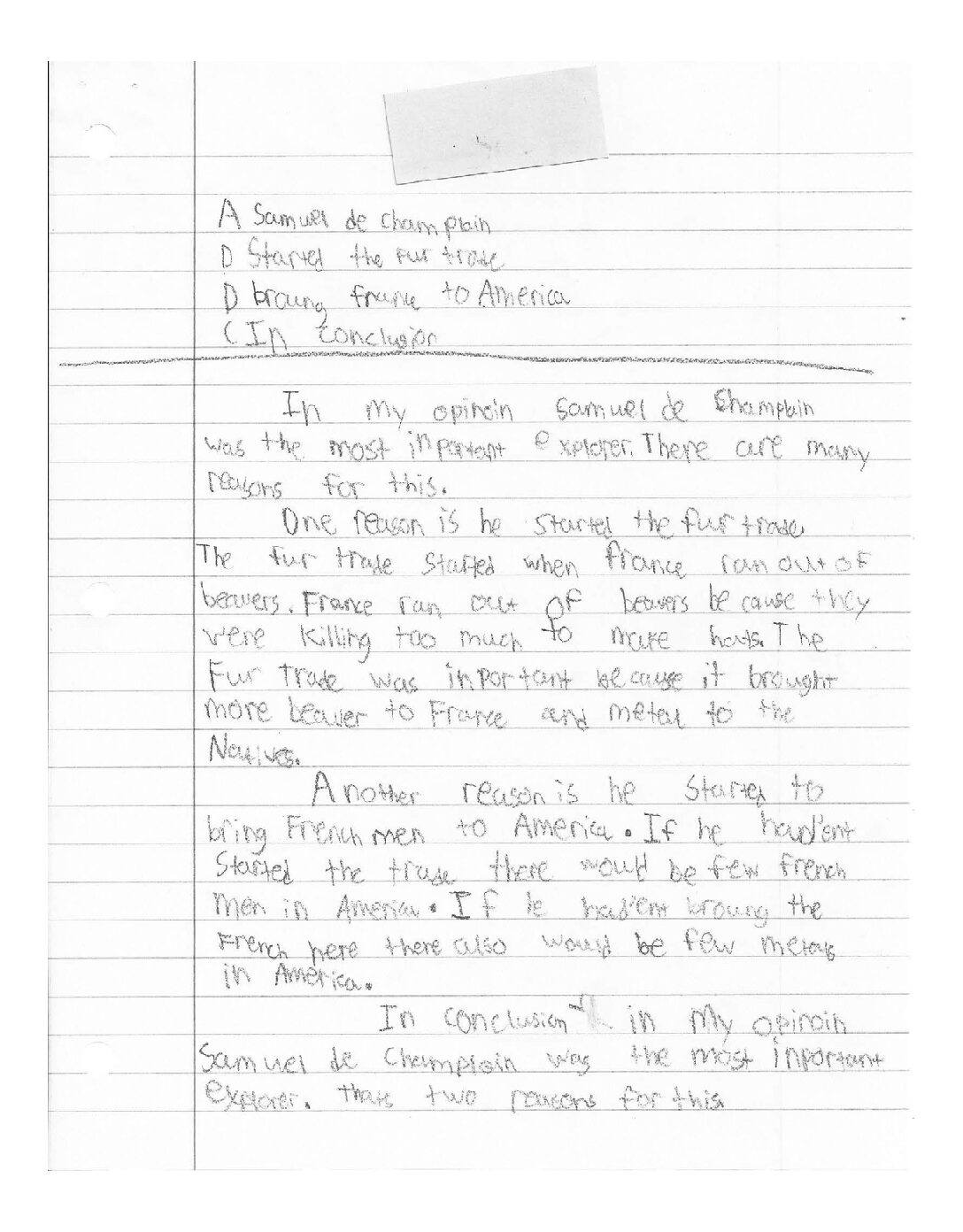 G3 Student Work Samples