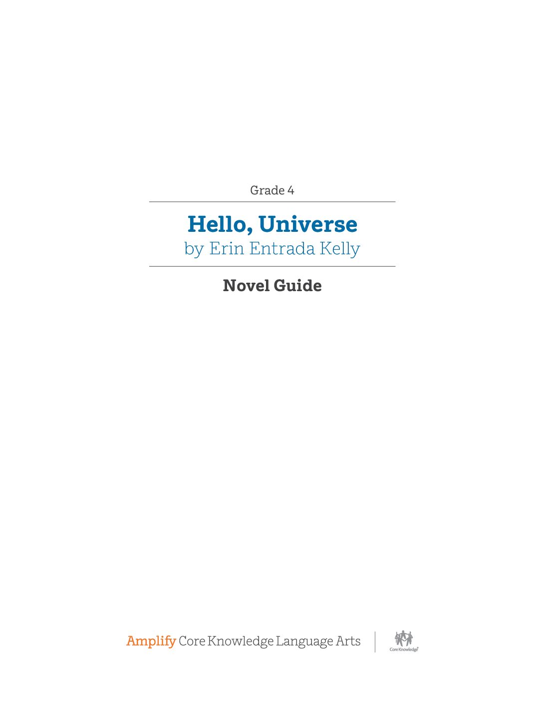 G4 Hello, Universe Activity Book
