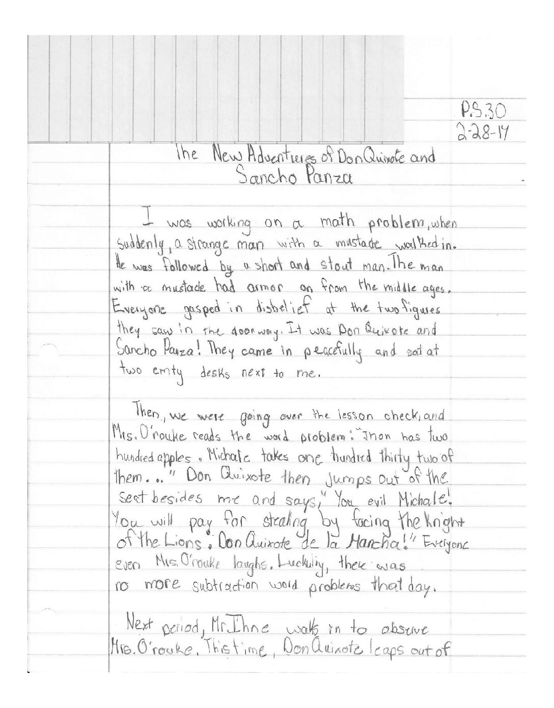 G5 Student Work Samples