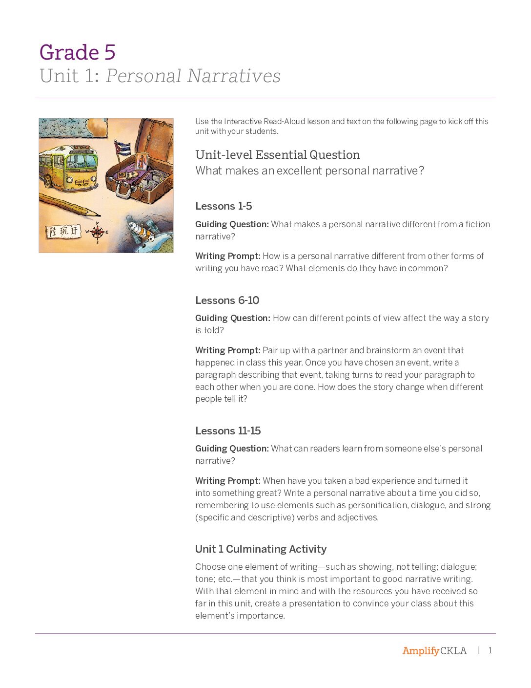 G5 U1 Essential Questions