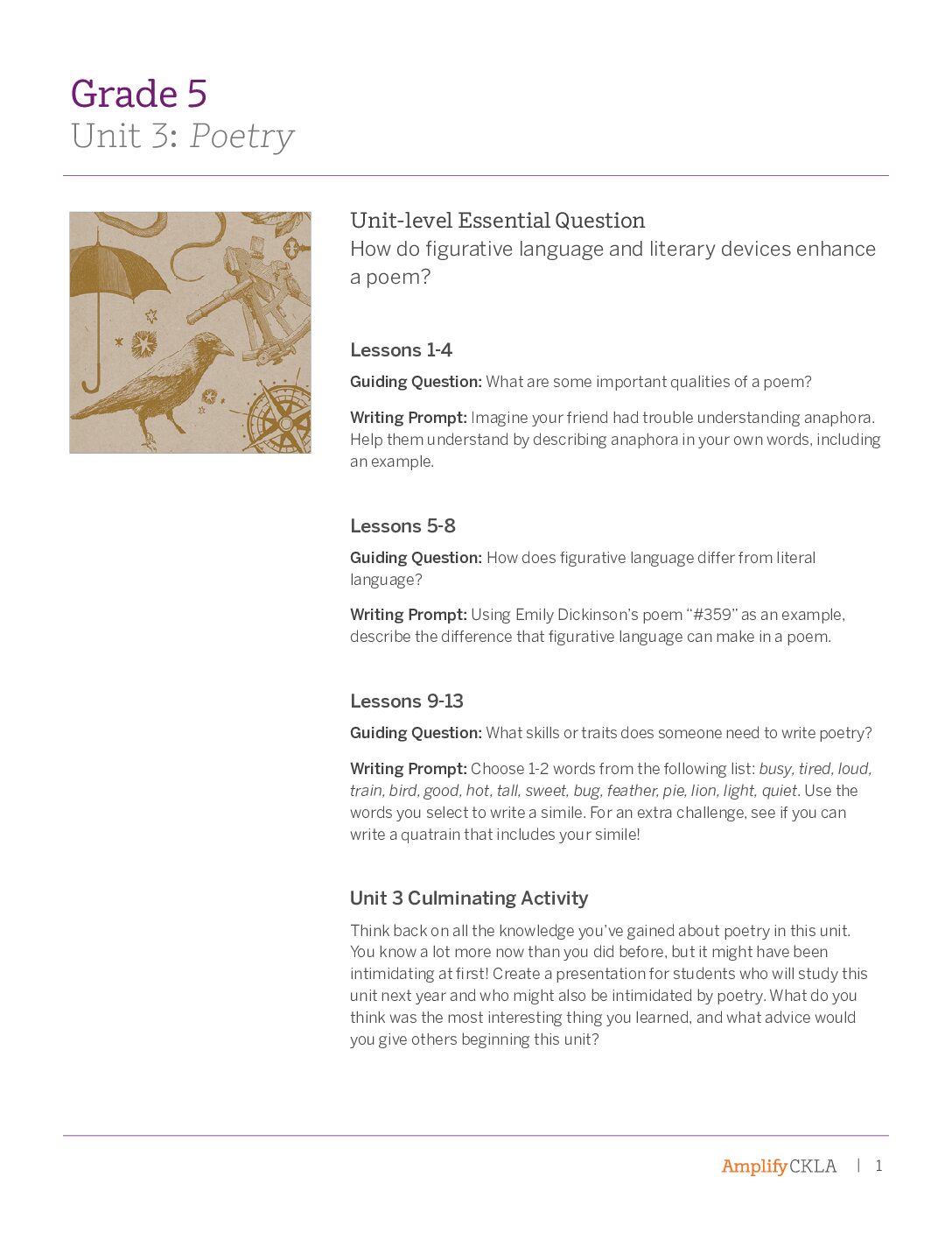 G5 U3 Essential Questions