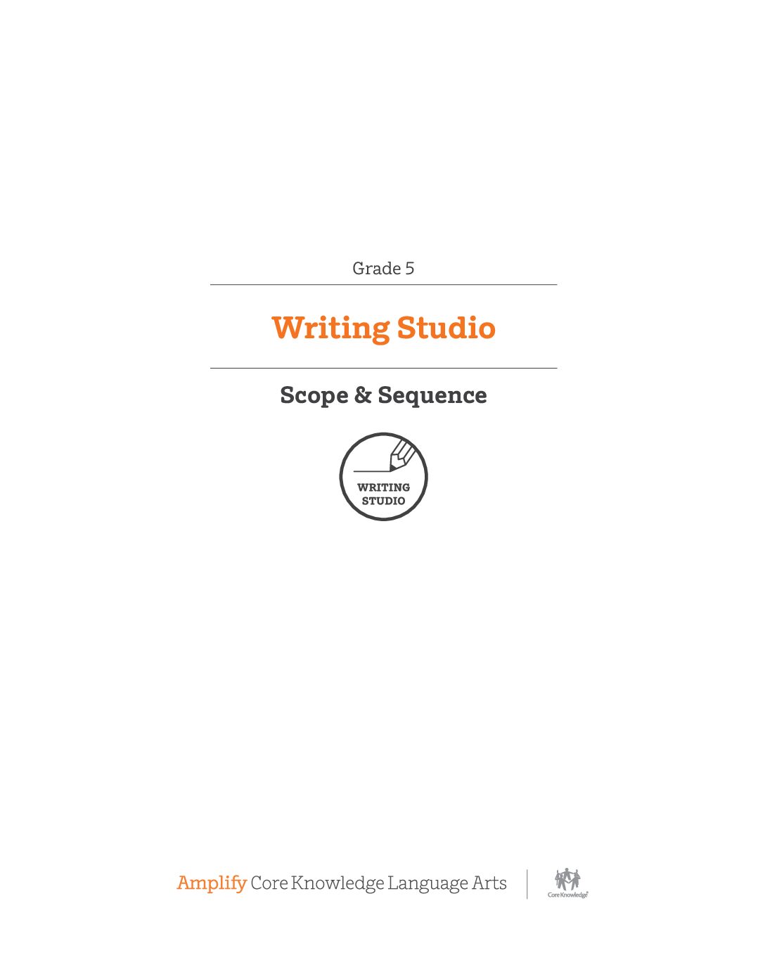 G5 Writing Studio Scope And Sequence