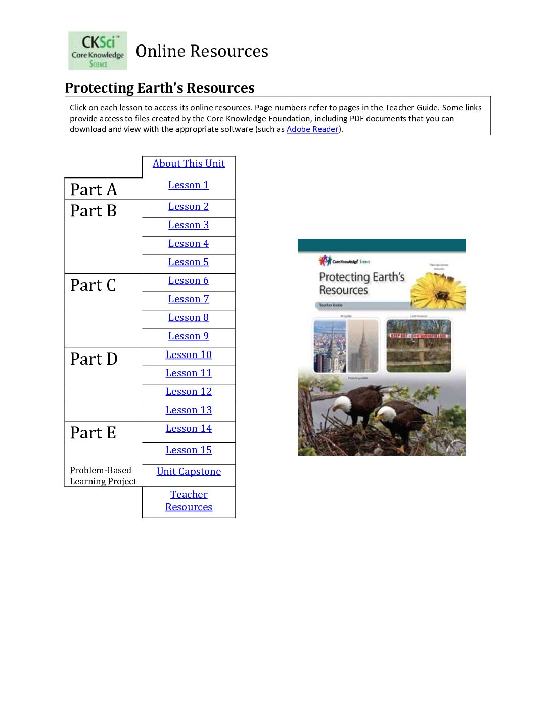 G5Sci U4 Protectingresources Online Resources