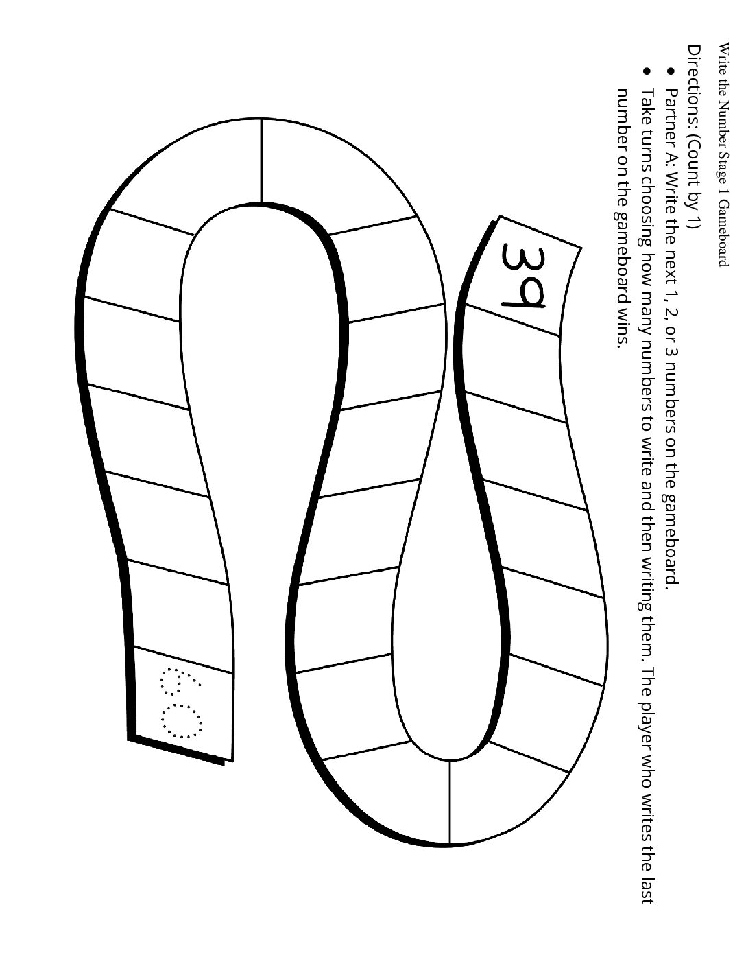 Grade1.4.B10.2 İntroduce Write Numbers Numbers To 99 By 1 Write The Number Stage 1 Gameboard