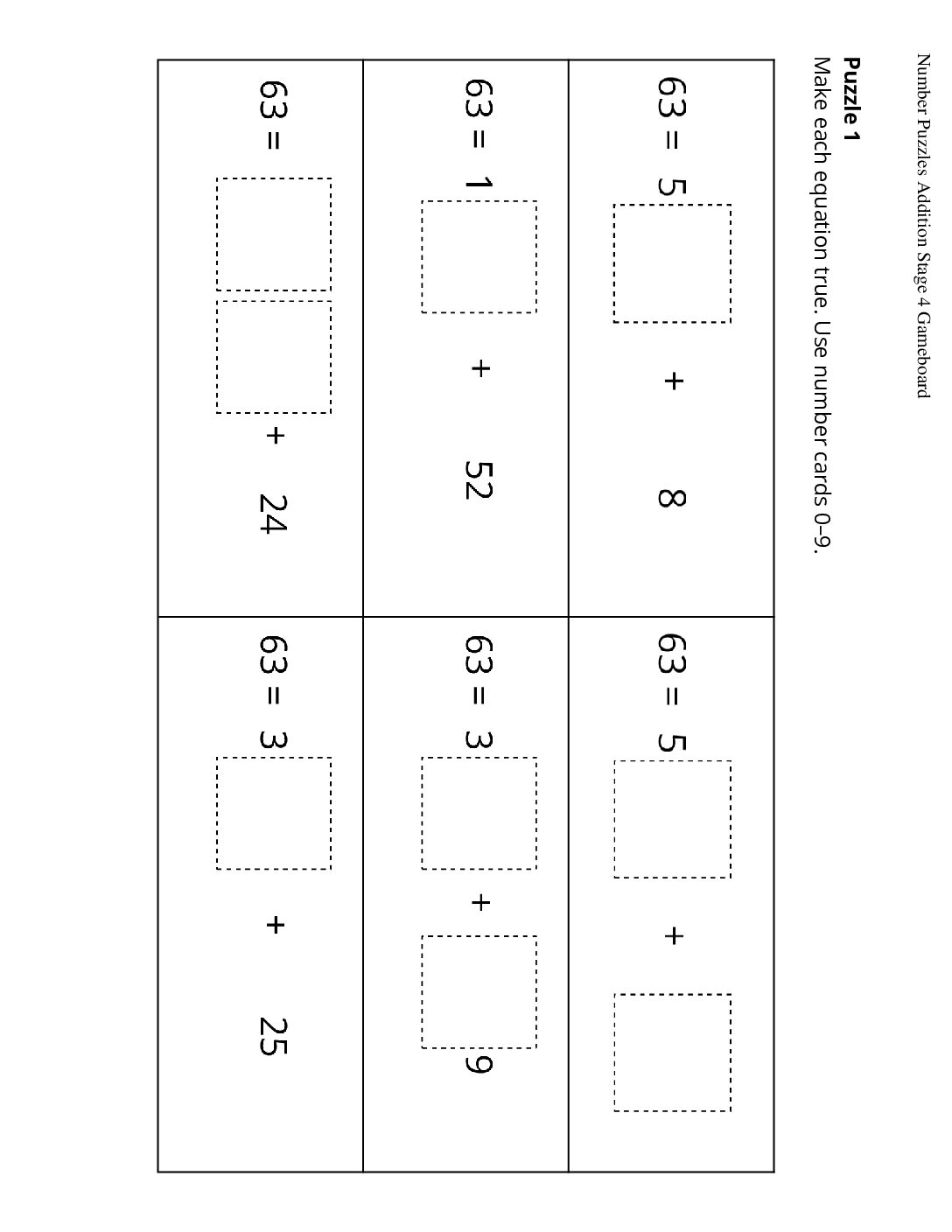 Grade1.5.C10.3-İntroduce-Number-Puzzles-Within-100-With-Composing-Number-Puzzles-Addition-Stage-4-Gameboard