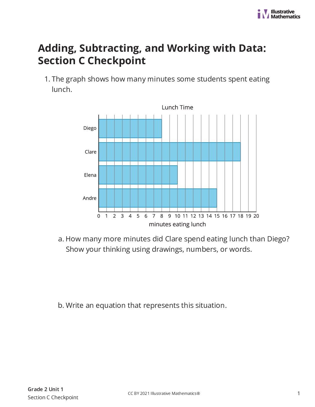 Grade2 1 Section C Checkpoint Assessment