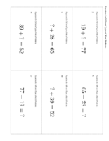 Grade2.2.C13.1 Card Sort Story Problems And Equations Equations For Different Types Of Word Problems
