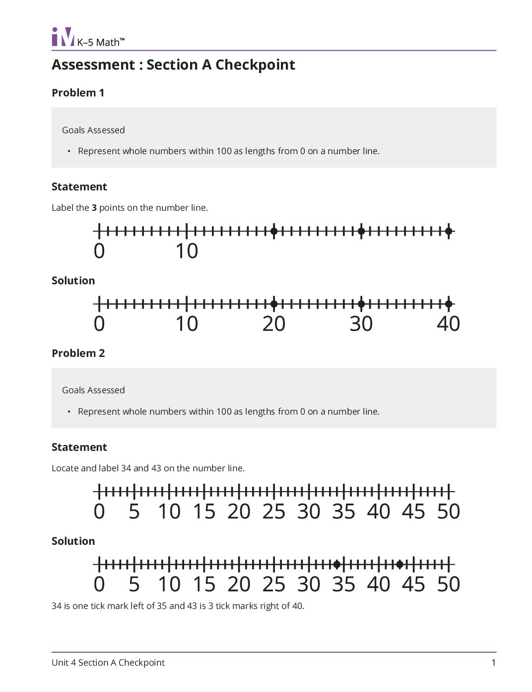 Grade2 4 Section A Checkpoint Teacher Guide