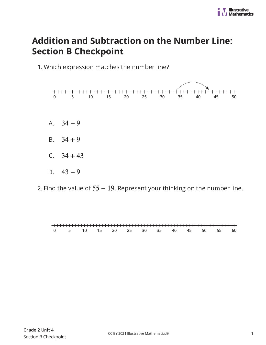 Grade2 4 Section B Checkpoint Assessment