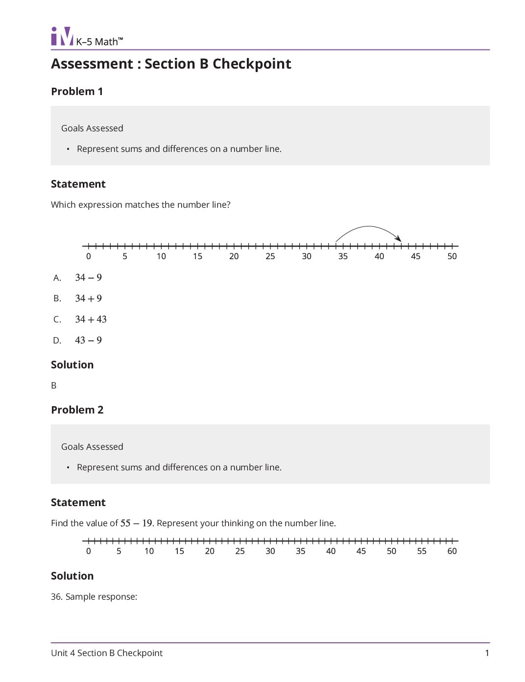 Grade2 4 Section B Checkpoint Teacher Guide