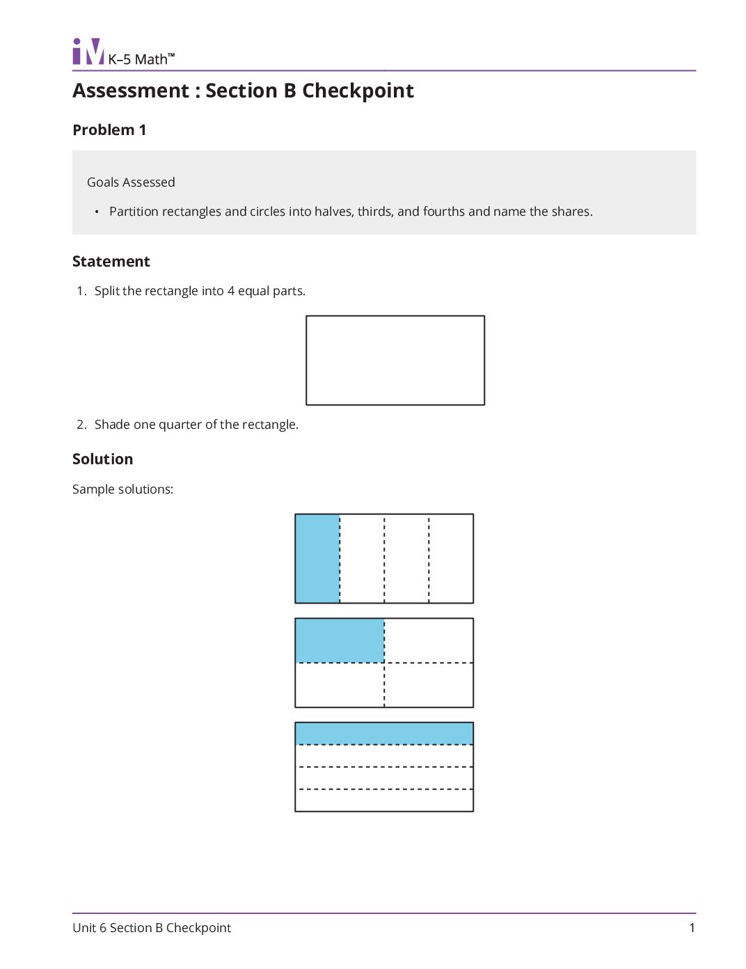 Grade2 6 Section B Checkpoint Teacher Guide