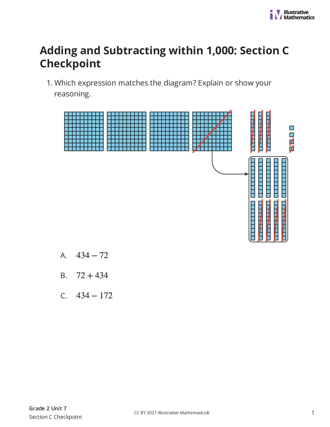 Grade2 7 Section C Checkpoint Assessment