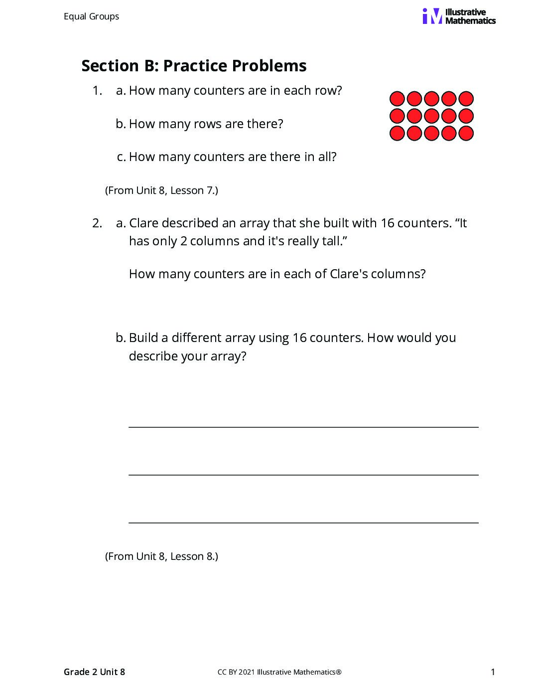 Grade2 8 B Rectangular Arrays Curated Practice Problem Set