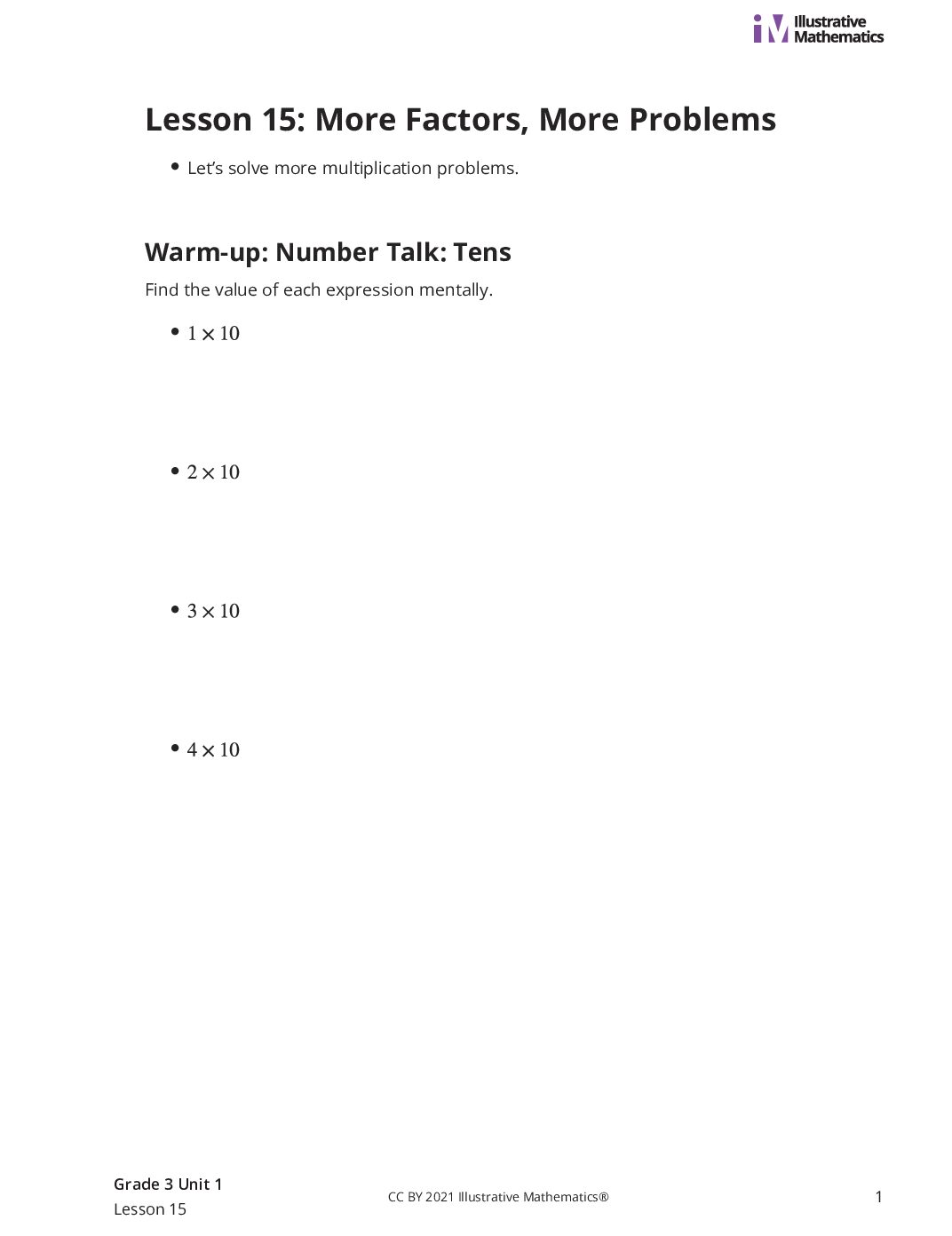 Grade3 1 15 Lesson Student Task Statements