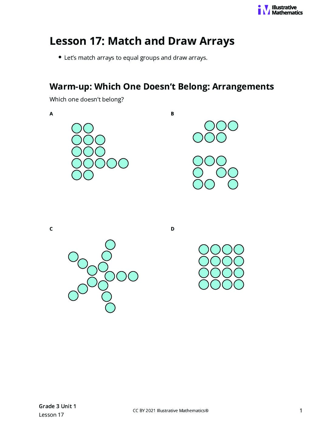 Grade3 1 17 Lesson Student Task Statements