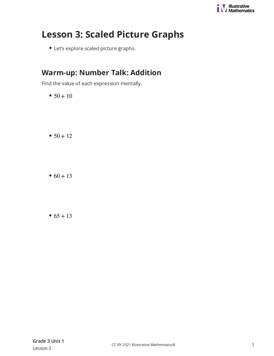 Grade3 1 3 Lesson Student Task Statements