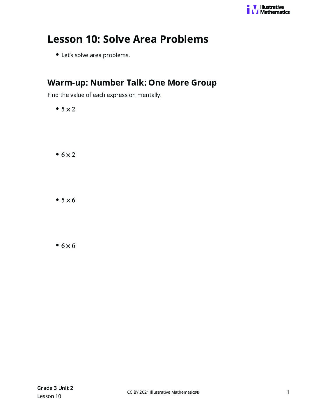 Grade3 2 10 Lesson Student Task Statements