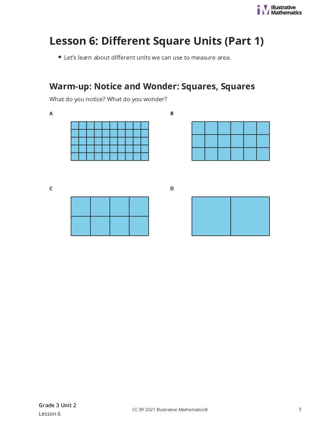 Grade3 2 6 Lesson Student Task Statements