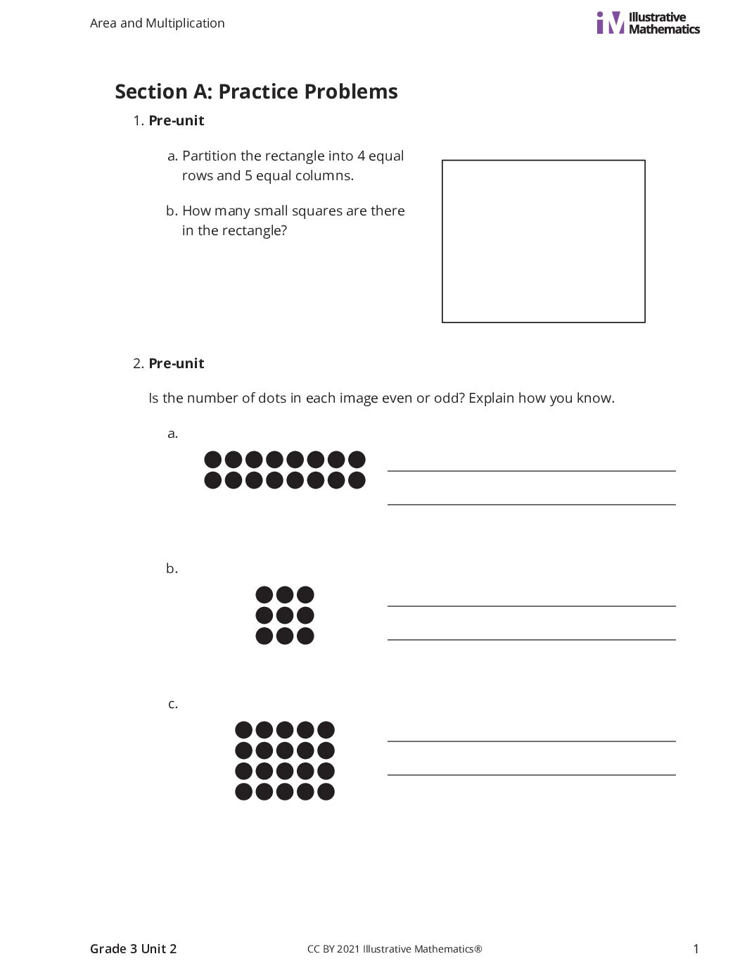 Grade3 2 A Concepts Of Area Measurement Curated Practice Problem Set