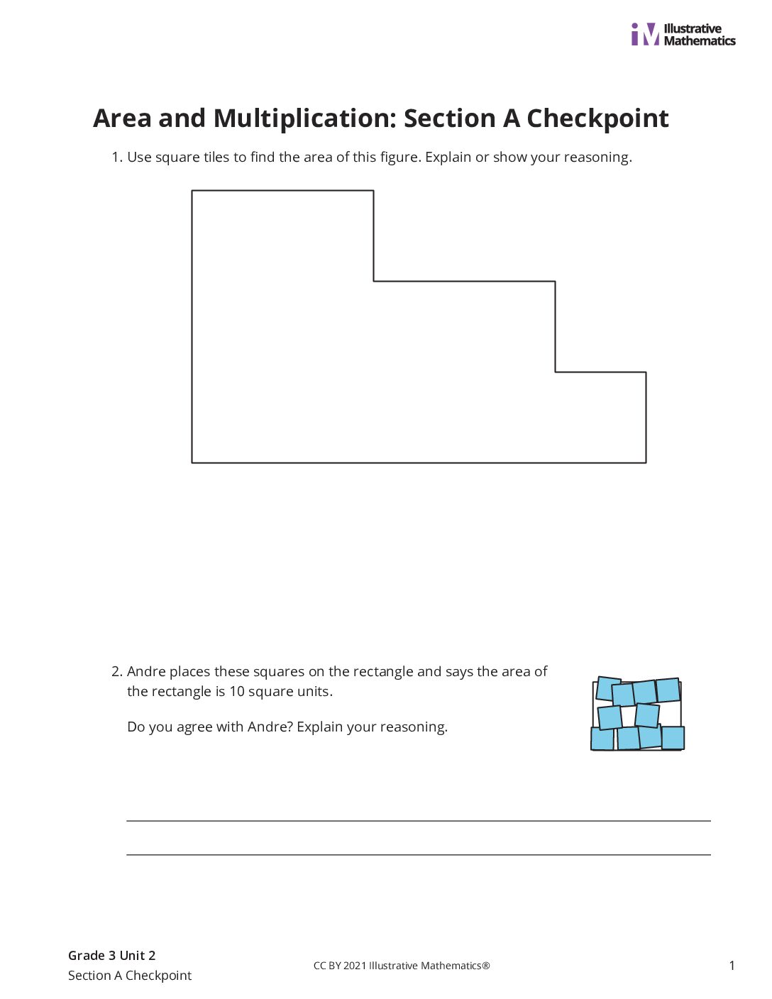Grade3 2 Section A Checkpoint Assessment