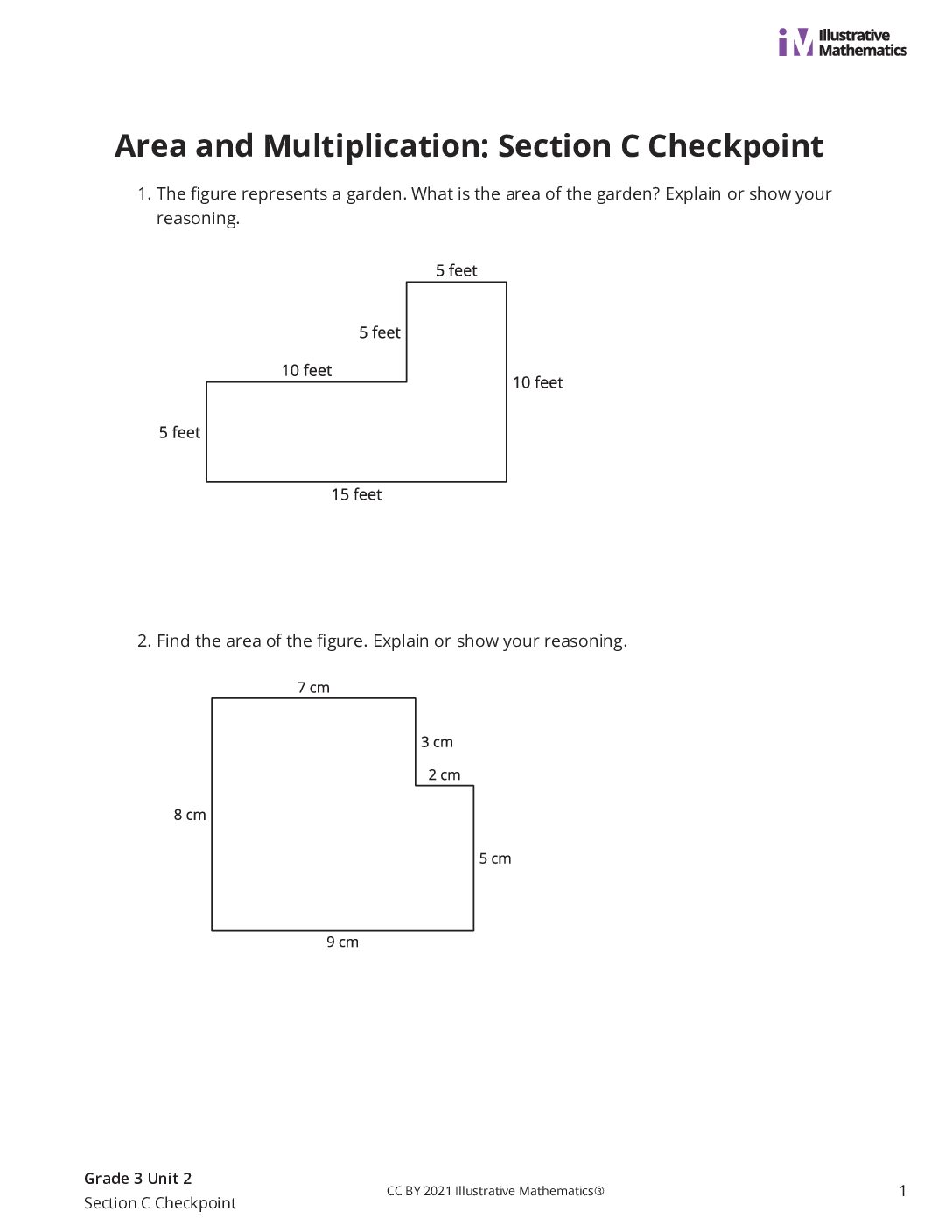 Grade3 2 Section C Checkpoint Assessment
