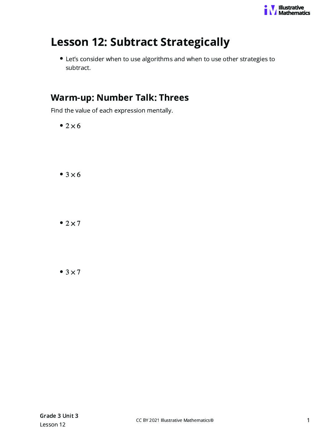Grade3 3 12 Lesson Student Task Statements