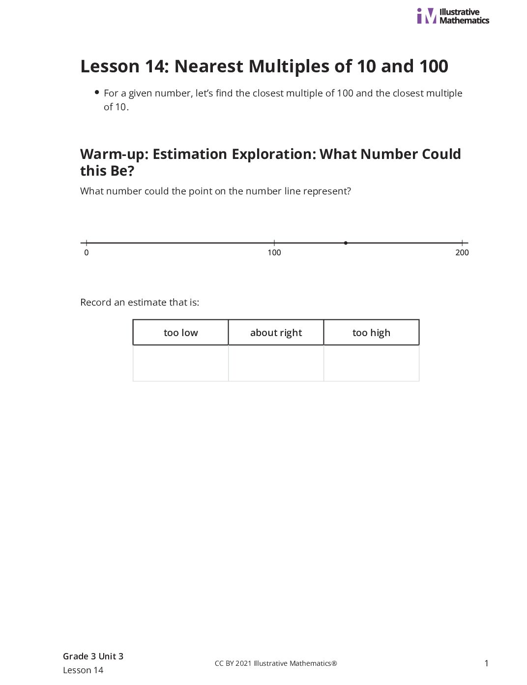 Grade3 3 14 Lesson Student Task Statements