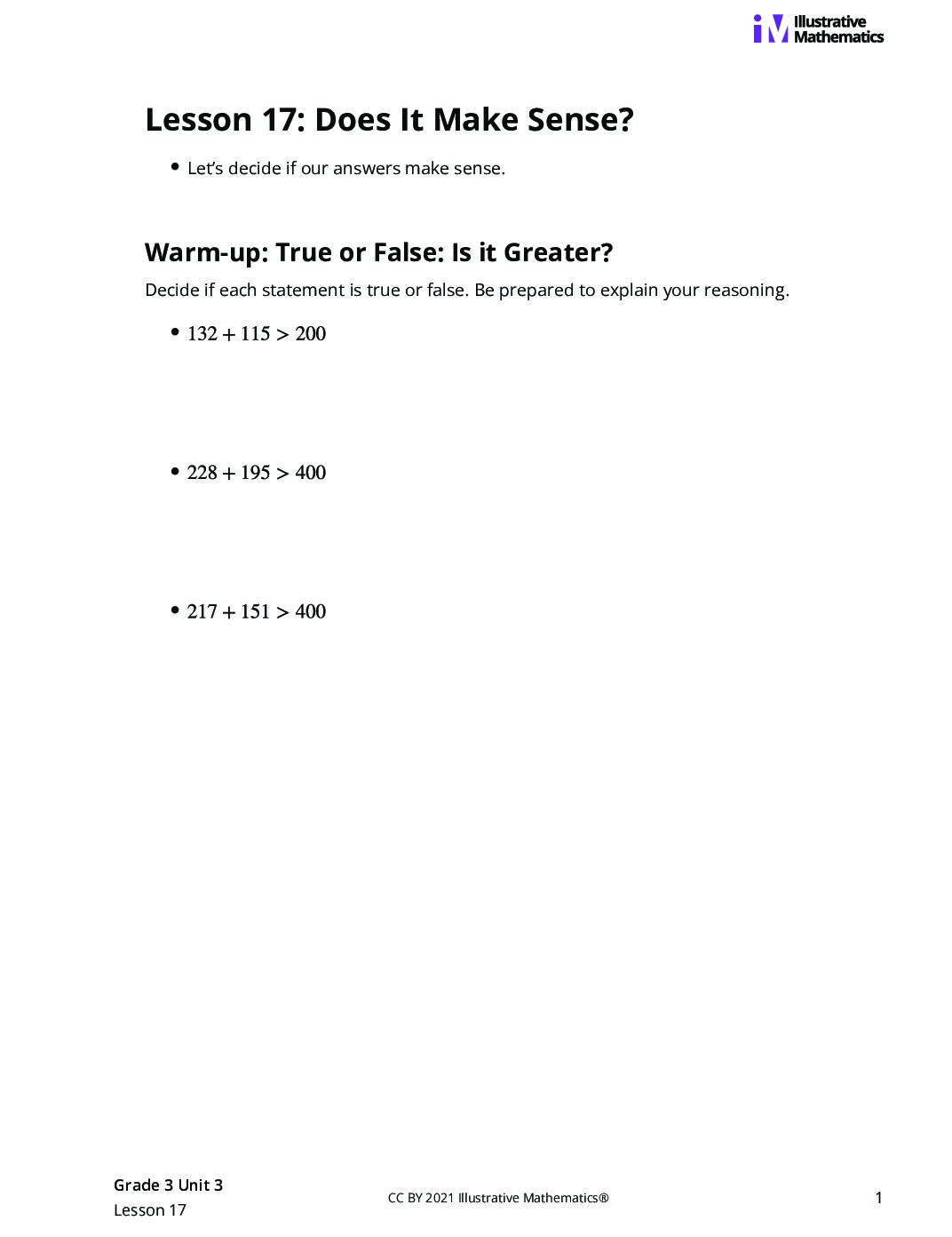 Grade3 3 17 Lesson Student Task Statements