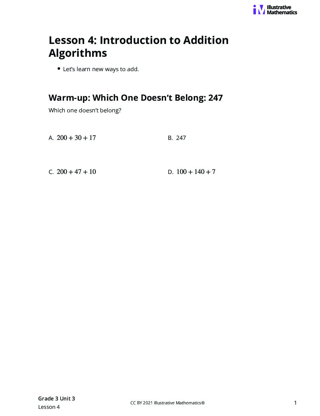 Grade3 3 4 Lesson Student Task Statements
