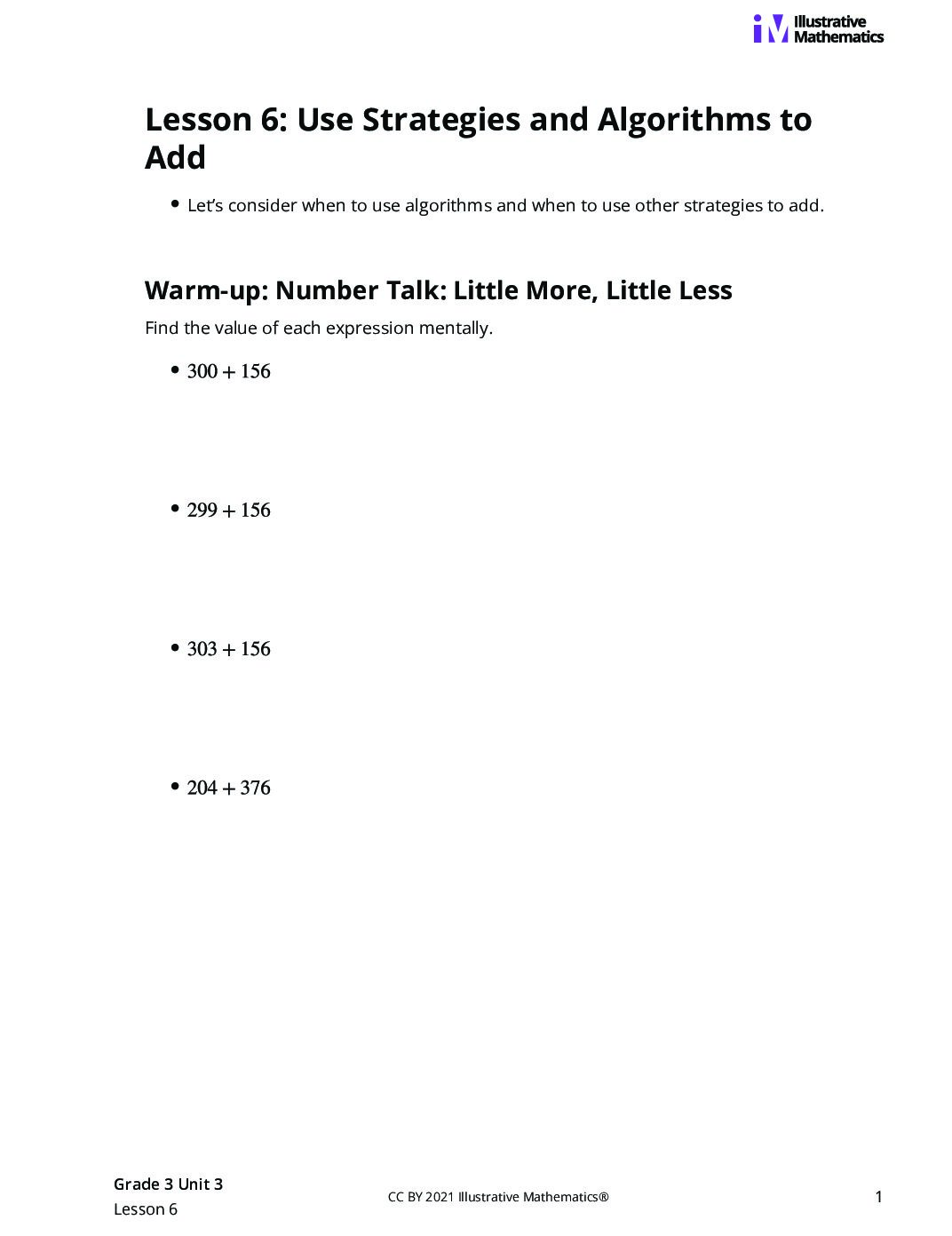 Grade3 3 6 Lesson Student Task Statements