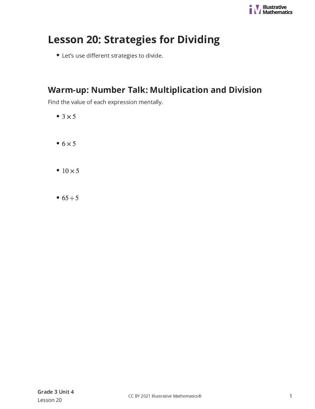 Grade3 4 20 Lesson Student Task Statements