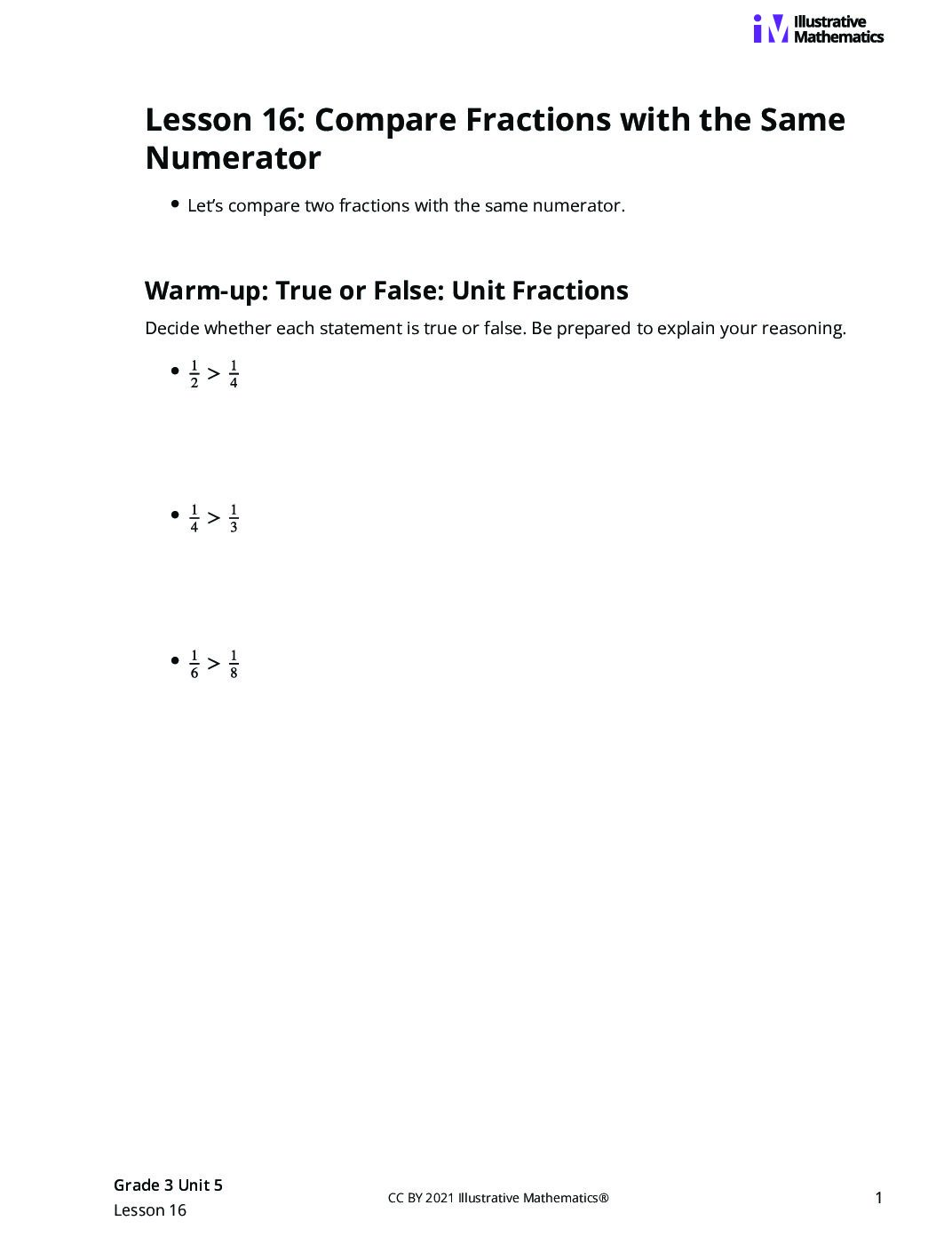 Grade3 5 16 Lesson Student Task Statements