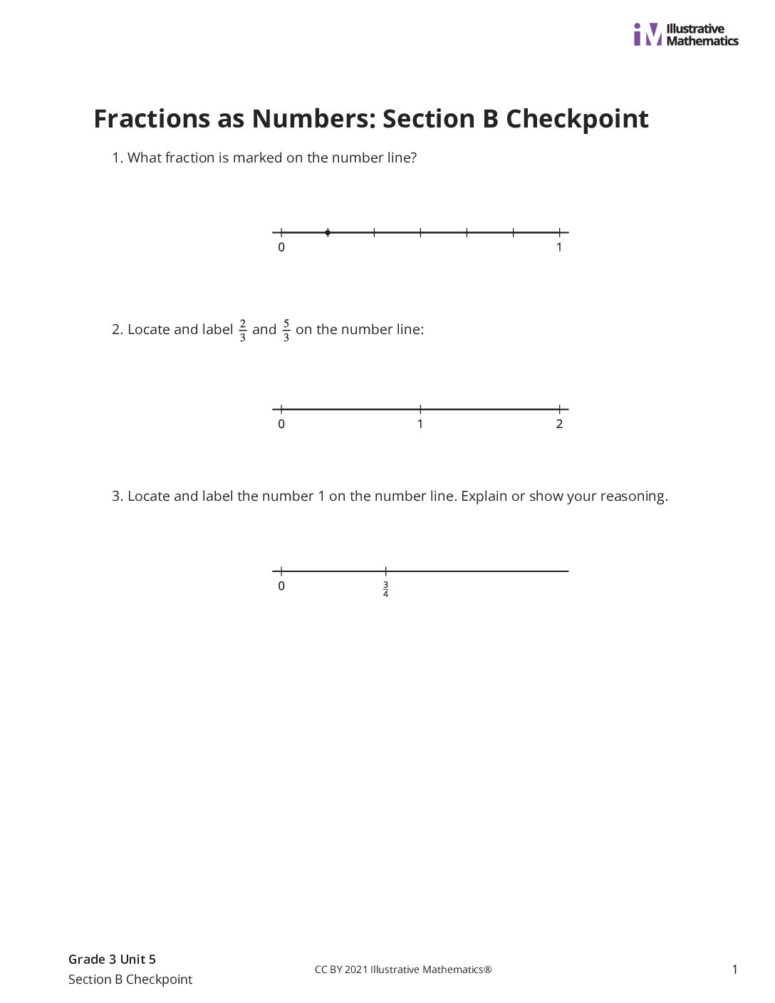 Grade3 5 Section B Checkpoint Assessment