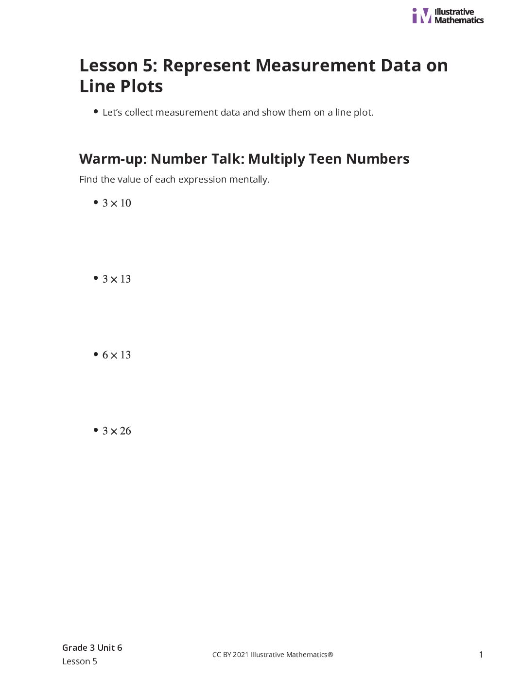 Grade3 6 5 Lesson Student Task Statements