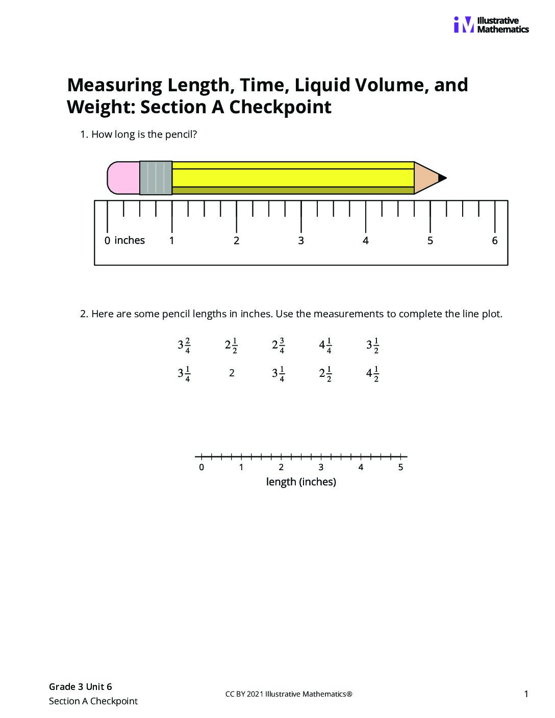 Grade3 6 Section A Checkpoint Assessment