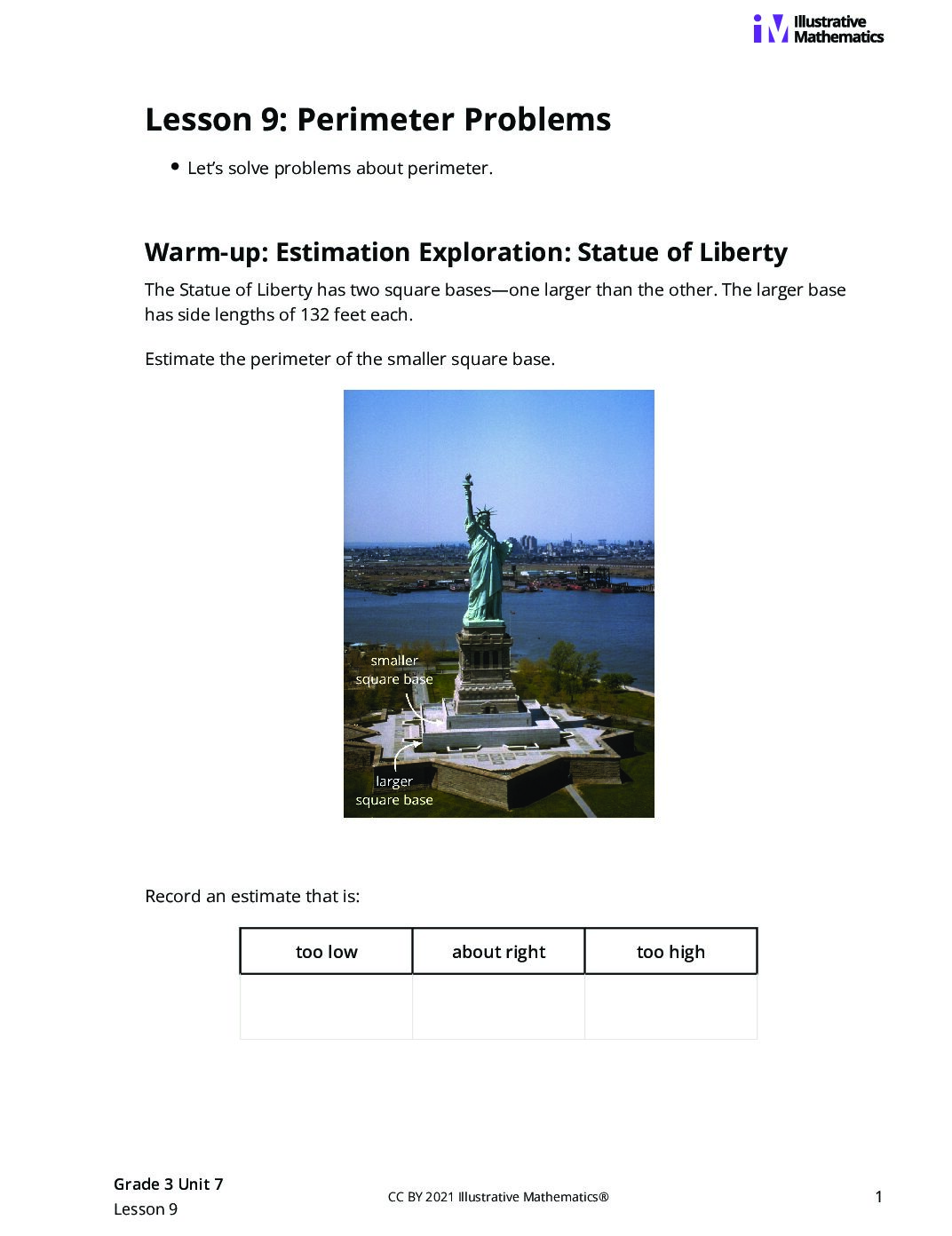 Grade3 7 9 Lesson Student Task Statements