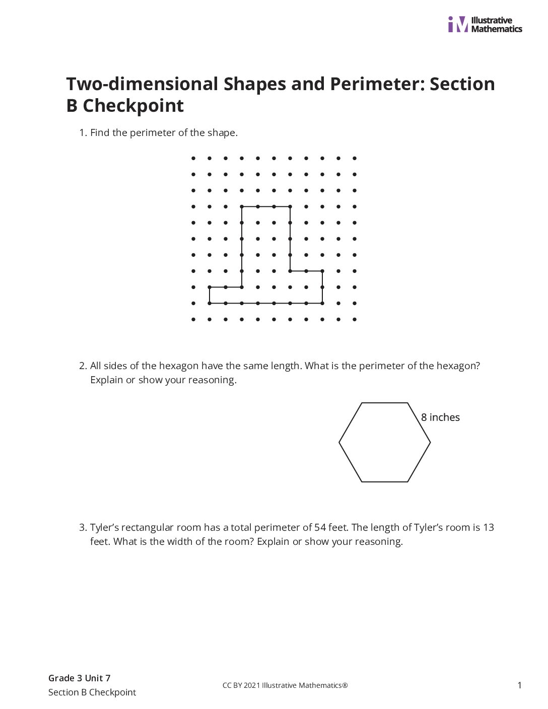 Grade3 7 Section B Checkpoint Assessment